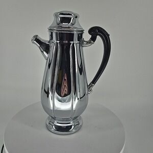 Vintage Art Deco Farber Bros Krome-Kraft Chrome Cocktail Shaker - Bakelite...